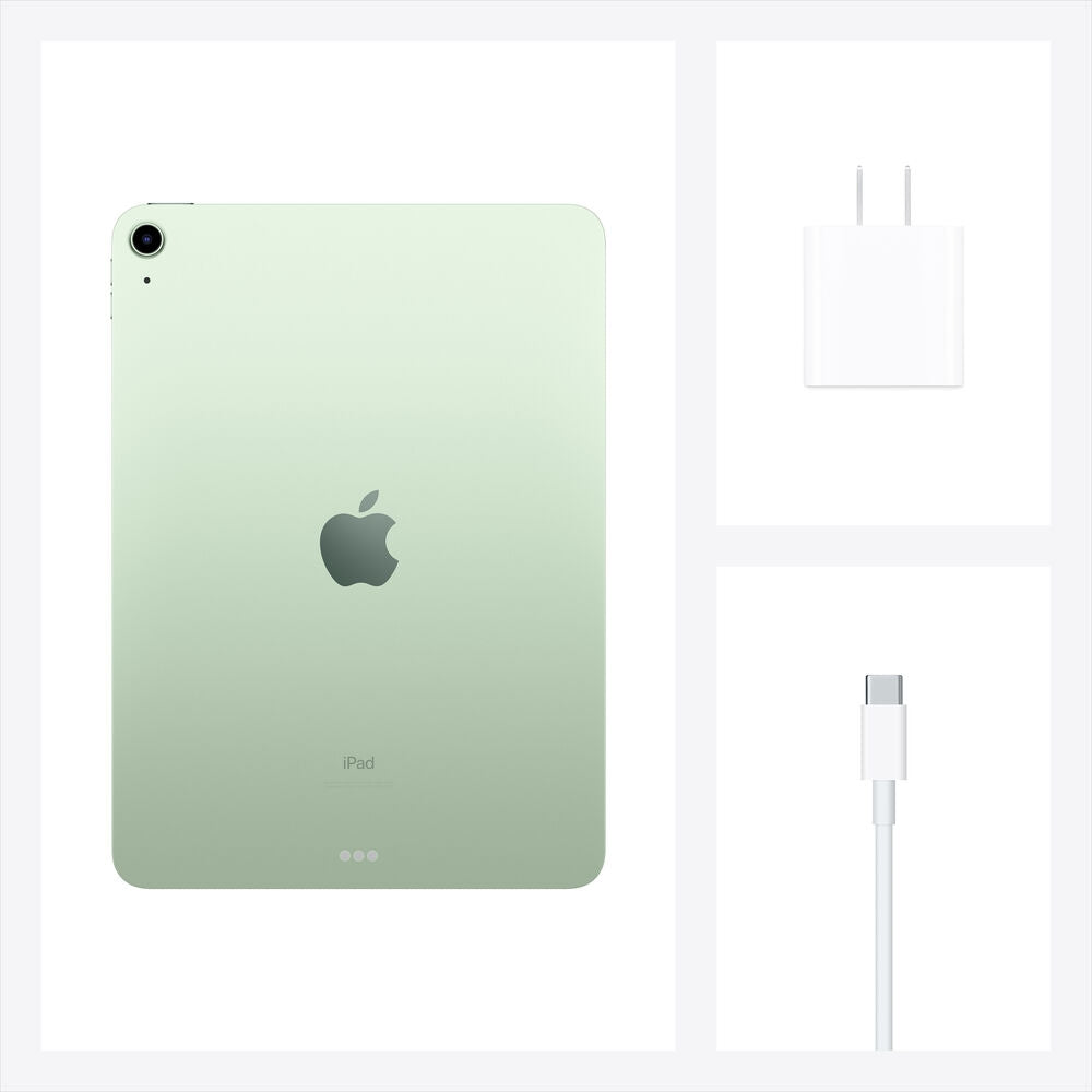Apple 10.9" iPad Air 4th Gen, 64GB, Green MYFR2LL/A, Wi-Fi 6 (802.11ax) | Bluetooth 5.0, USB 3.2 Gen 1 Type-C Connector