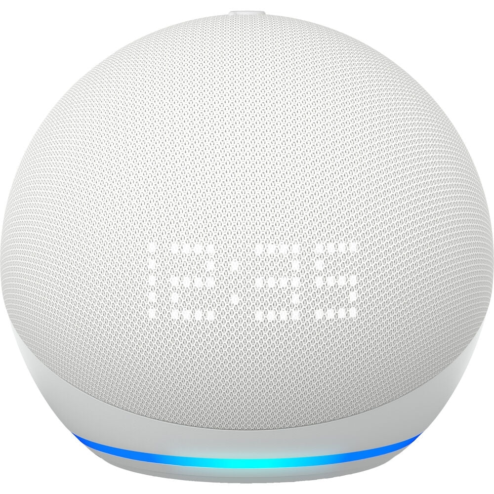 Amazon Echo Dot with Clock 5th Generation, Glacier White B09B8VN8YQ