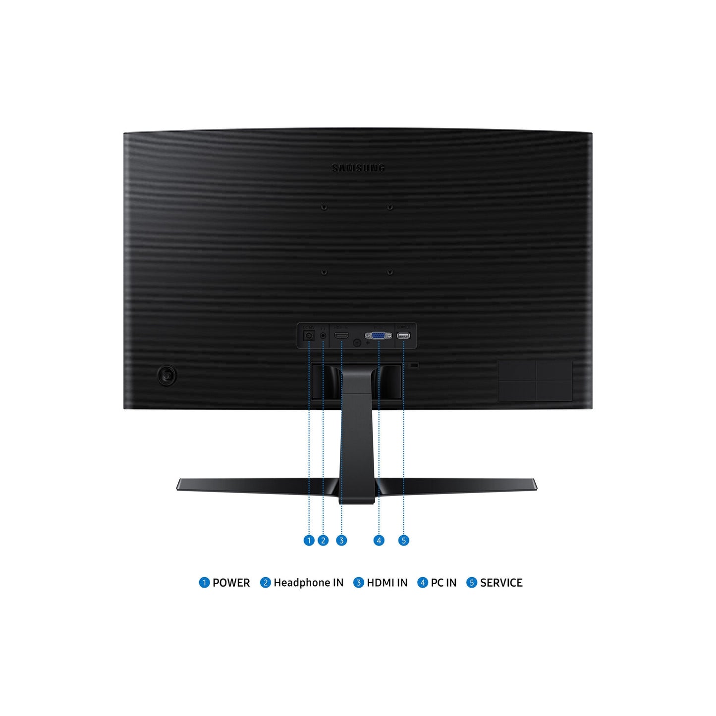 Samsung 24" Essential S3 (S36GD) Series FHD 100Hz 16:9 VA 1800R Curved Monitor - LS24D368GANXZA