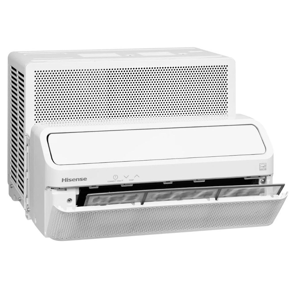 Hisense 8,000 BTU Smart Inverter Window Air Conditioner w/ Easy Install Bracket, 115V, Easy Install Bracket, 3-Fan Speeds, 700Watts - HLAW0825TW