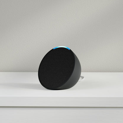 Amazon - Echo Pop (1st Generation) Smart Speaker with Alexa - Charcoal C2H4R9