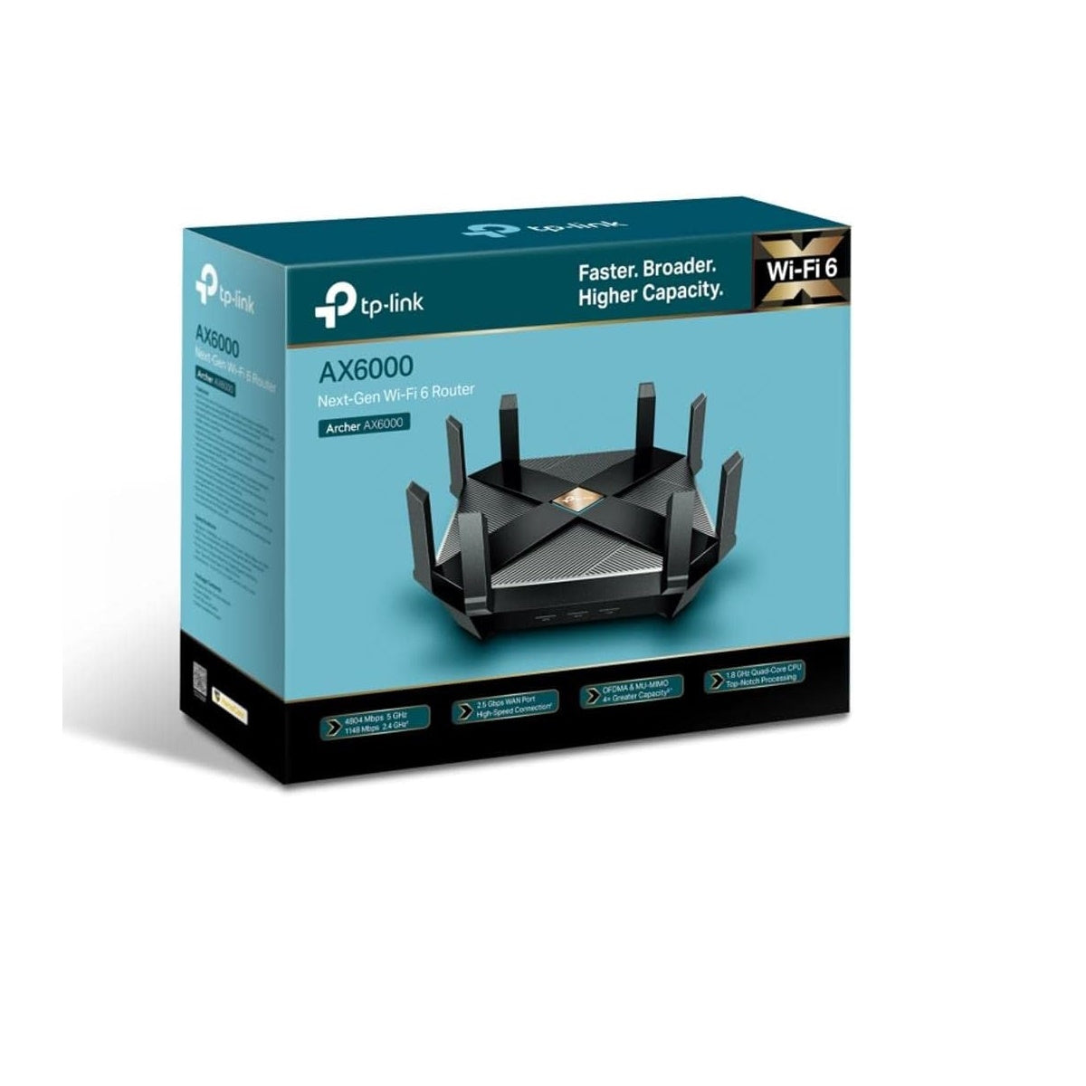 TP-Link AX6000 Wi-Fi 6 Router(Archer AX6000) -802.11ax Wireless 8-Stream Gaming Router, 2.5G WAN, 8 Gigabit LAN Ports
