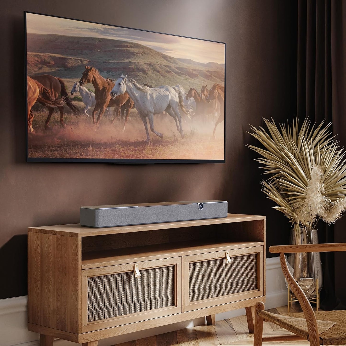 Klipsch Flexus Core 100 100W 2.1-Channel Dolby Atmos Soundbar Walnut 1073537