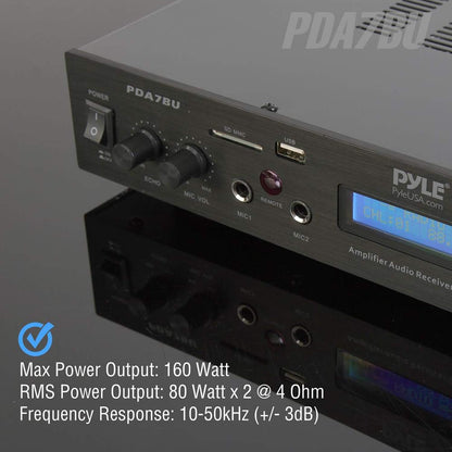 Pyle Pro PDA7BU Stereo Receiver with Bluetooth