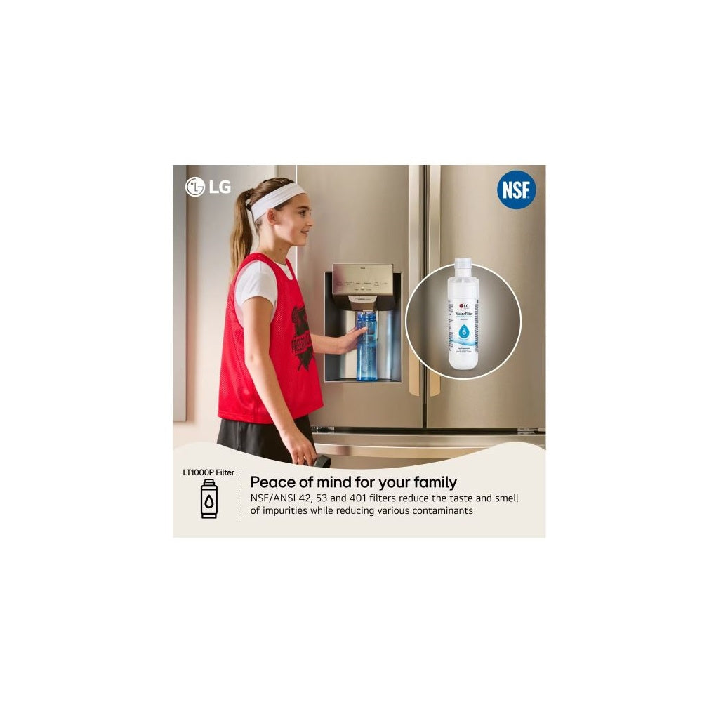 LG Genuine LT1000P Refrigerator Water Filter ADQ7479350