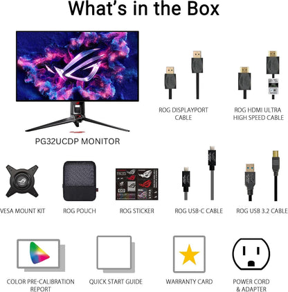 ASUS - ROG Swift 32" Dual Mode 4K 240Hz OLED 0.03ms Gaming Monitor with FreeSync and HDR PG32UCDP