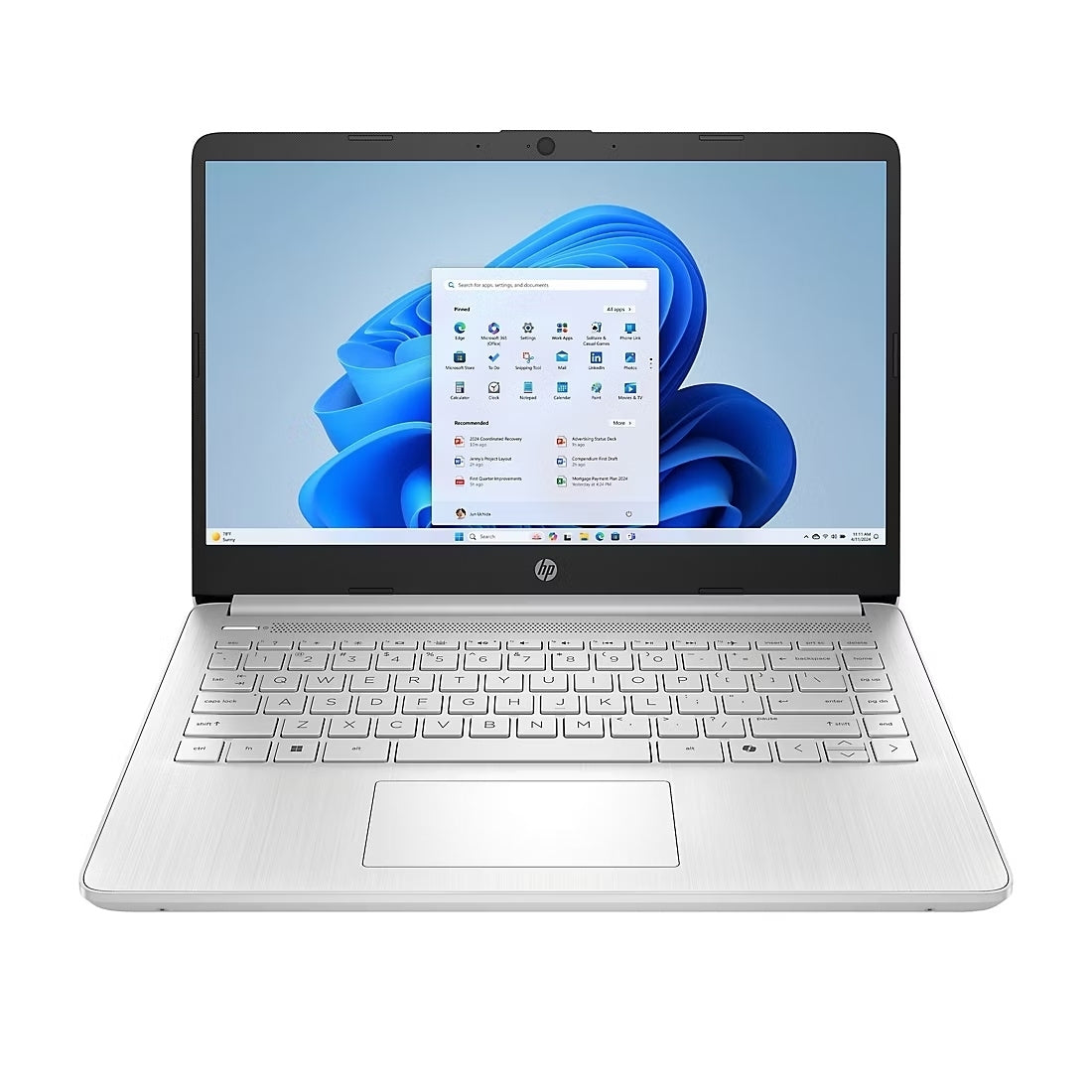 HP 14-DQ6957NR 14" Laptop Intel N150 4GB/128GB Windows 11 Home Silver B89MVUA