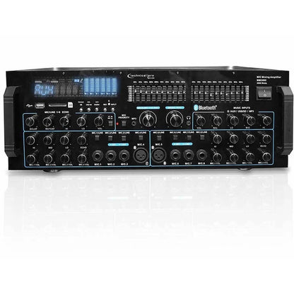 Technical Pro - MM3000 Pro Bluetooth Mic Mixing Amplifier - Black