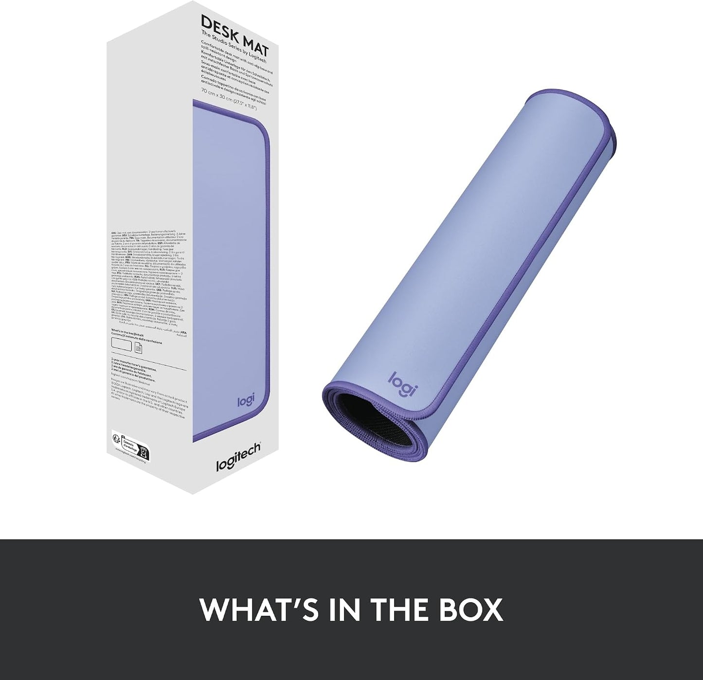 Logitech Studio Series Non-Skid Desk Mat, Lilac 956-000148