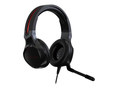 Acer Nitro Gaming Headset with Flexible Omnidirectional Mic, Adjustable Headband, Black NP.HDS1A.008