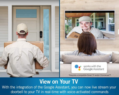 Night Owl Full 1080p HD Smart Video Doorbell with Night Vision, 2-Way Audio, Remote Viewing Mobile App, Real-Time Alerts CL-2WDMC