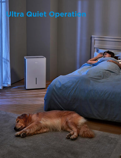 Midea 50 pt. EasyDry Dehumidifier with Built-in Pump for spaces up to 4,500 sq. ft. MAD50P1AWS