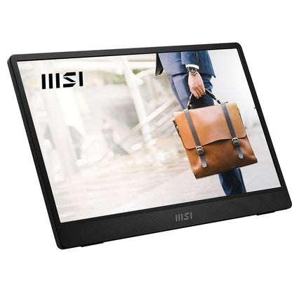 MSI 16" Full HD LED Monitor ProMP161E2U 1920 x 1080, 60Hz,4ms - Black/Silver PROMP161E2U