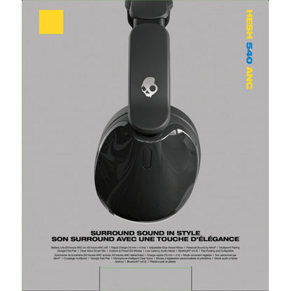 Skullcandy Hesh 540 ANC Wireless Over-Ear Noise-Canceling Headphones True Black S6HAW-T740