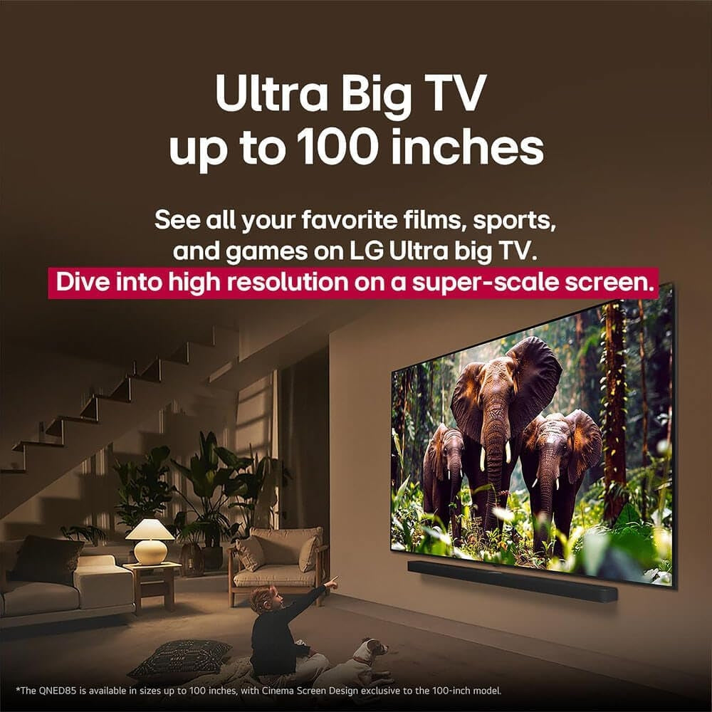 LG 65" Class 85A Series QNED evo AI MiniLED 4K UHD Smart webOS TV (2025) 65QNED85AAA