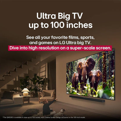 LG 65" Class 85A Series QNED evo AI MiniLED 4K UHD Smart webOS TV (2025) 65QNED85AAA