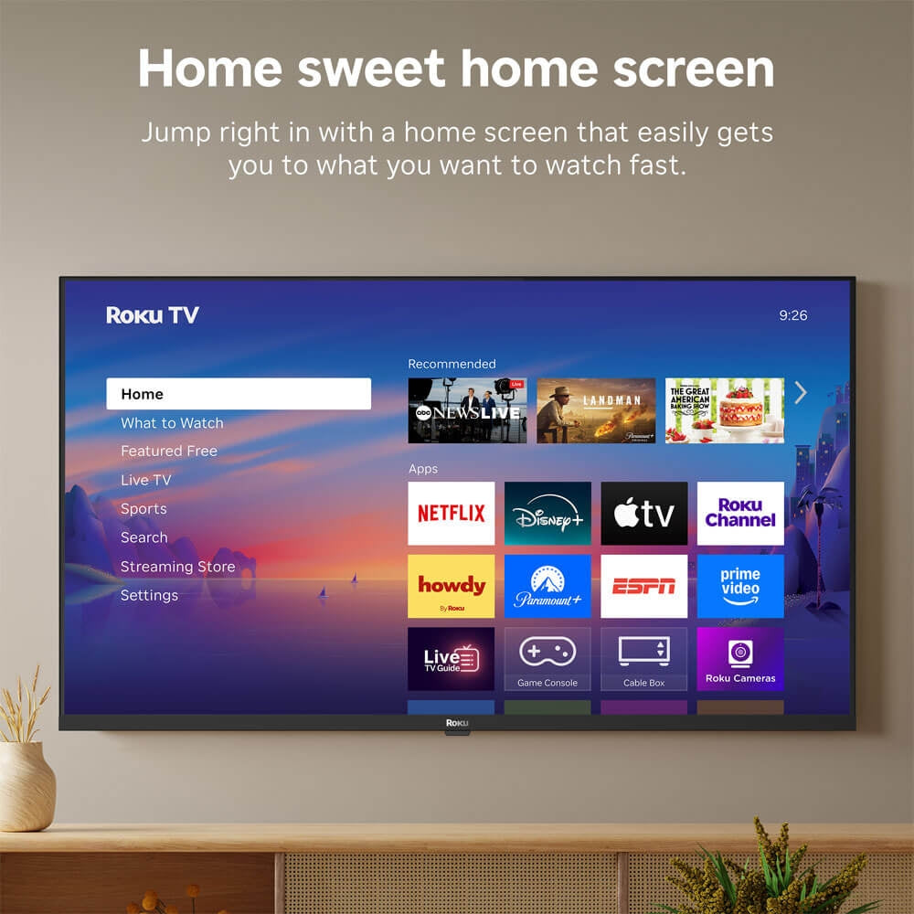 Roku 40" Class Select Series Full HD 1080p LED Smart Roku TV - Voice Control, Direct Lit, Works With: Apple Home, Amazon Alexa, Google Home - 40R3D5