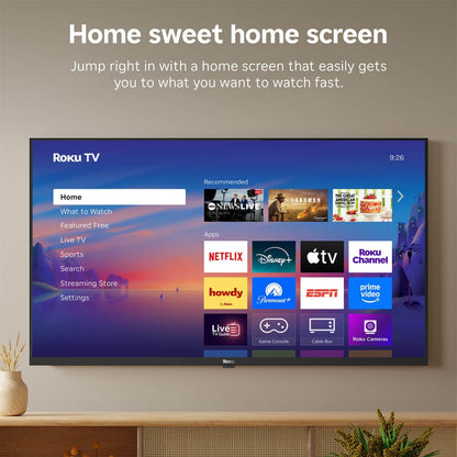 Roku 40" Class Select Series Full HD 1080p LED Smart Roku TV - Voice Control, Direct Lit, Works With: Apple Home, Amazon Alexa, Google Home - 40R3D5