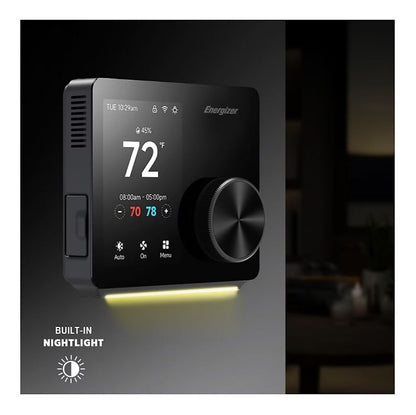 Energizer Connect Smart 5GHz Smart 3.5" Touchscreen Thermostat ETC6-1001-BLK