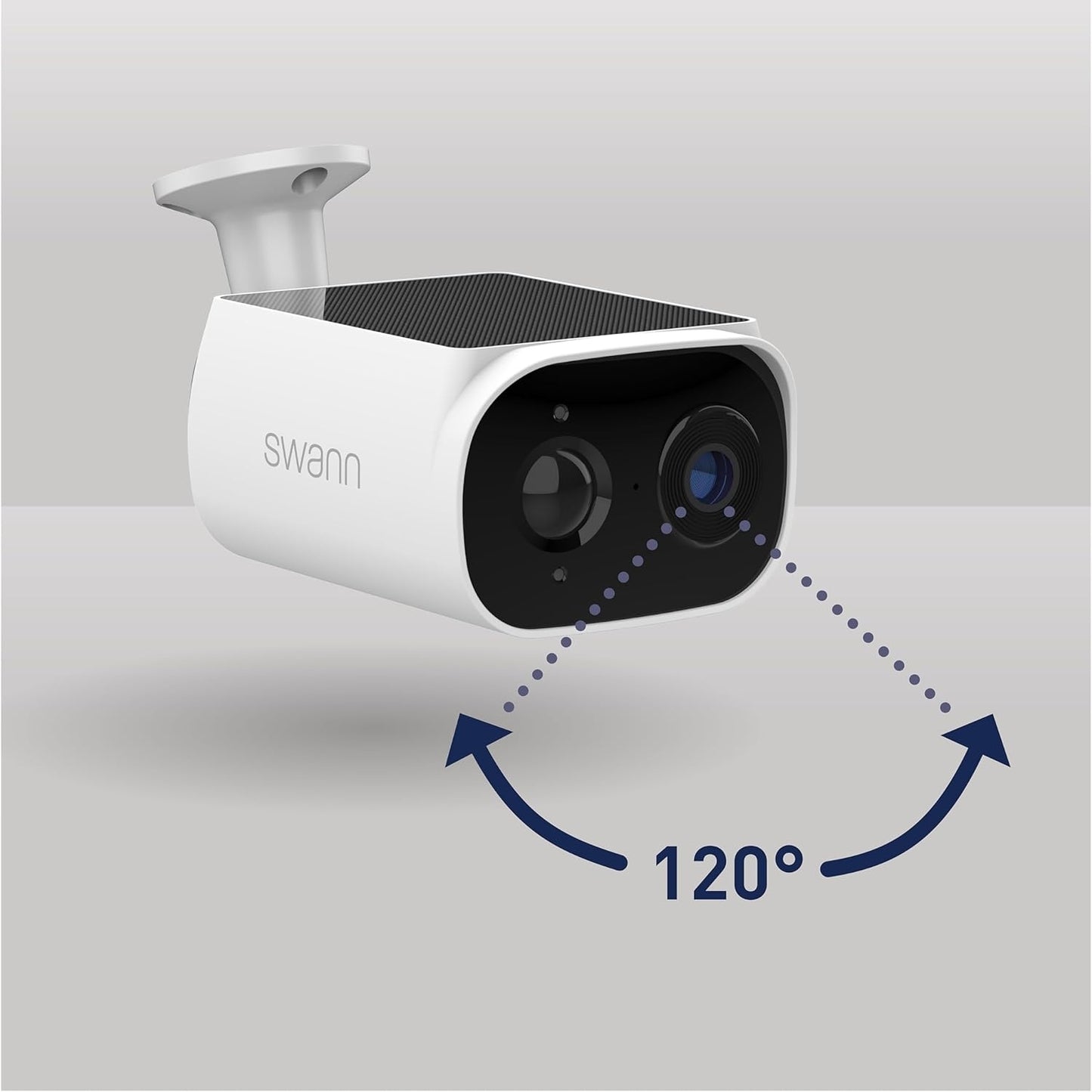 Swann Evo Wireless Outdoor 2K Cameras with Integrated Solar Panel & 2 x 16GB MicroSD Cards, 2 pk. SESOL2KBCPK2