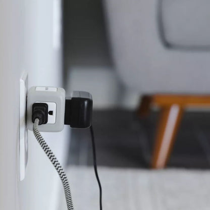 Philips 3-Outlet Grounded Cube Tap with Surge Protection - Gray: Outlet Extender Adapter