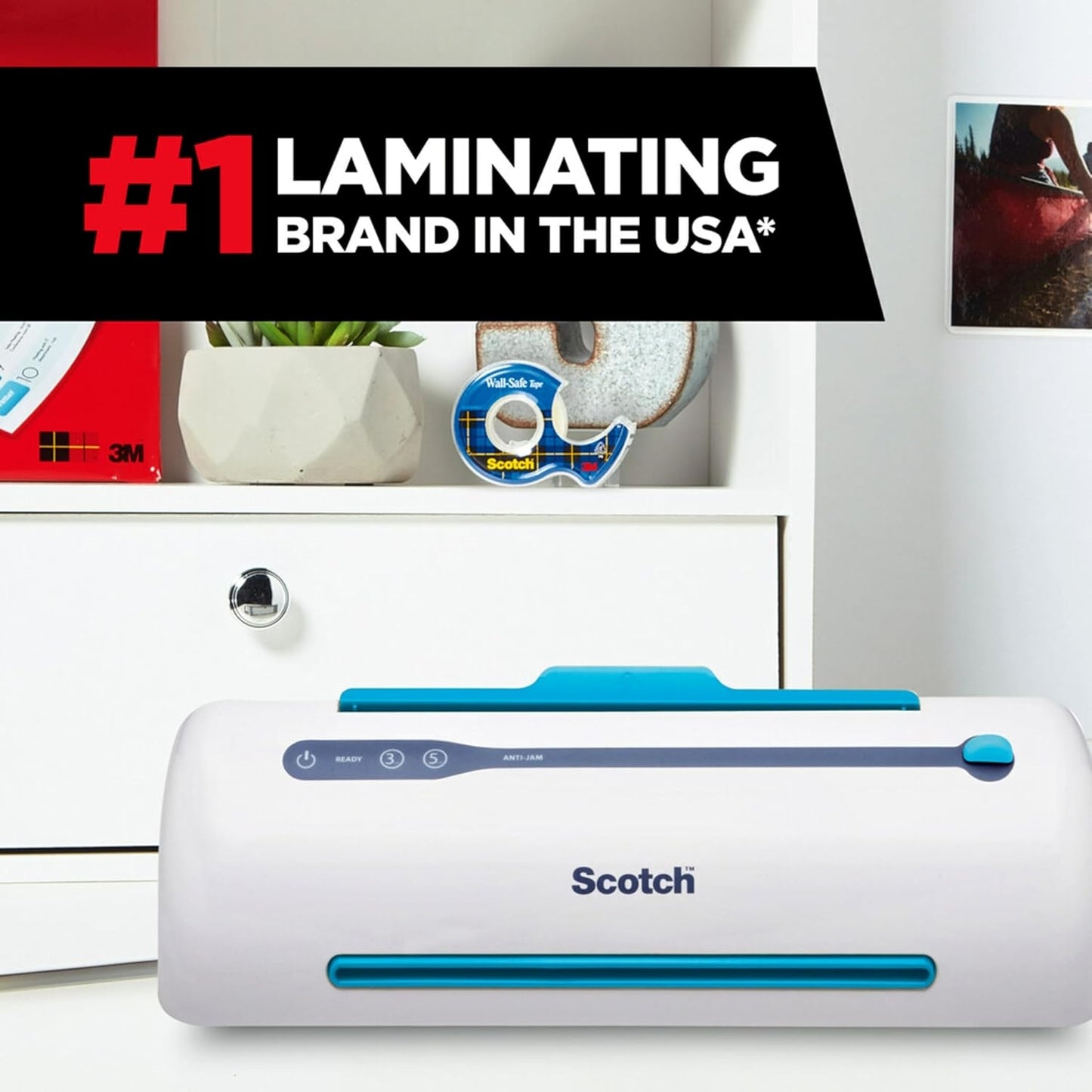 Scotch TL906 Pro Thermal Laminator, 9" Width - White/Blue for Home, Office, or School