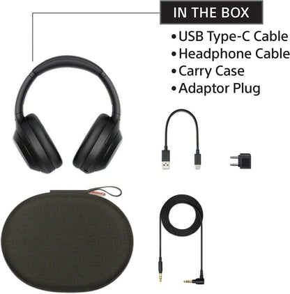Sony WH-1000XM4 Wireless Premium Noise Canceling Overhead Headphones with Mic Black