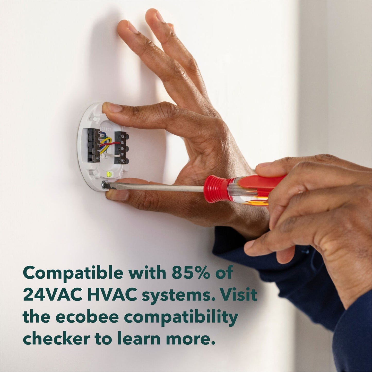 ecobee - Smart Thermostat Essential - Programmable Wi-Fi Thermostat - Works with Siri, Alexa, and Google