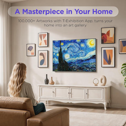 iFFALCON 55-Inch Class QLED 4K 144Hz F75 Smart TV, Ultra-Slim 1.1'' Floating Picture Frame TV 55F75