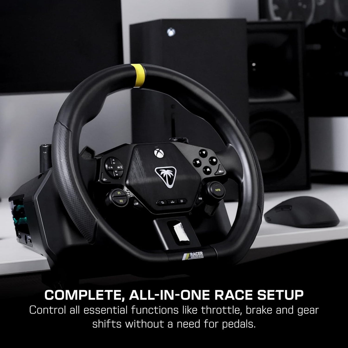 Turtle Beach Racer Wireless Racing Wheel System for Xbox Series X|S & Xbox One and Win PCs TBR-2102-05