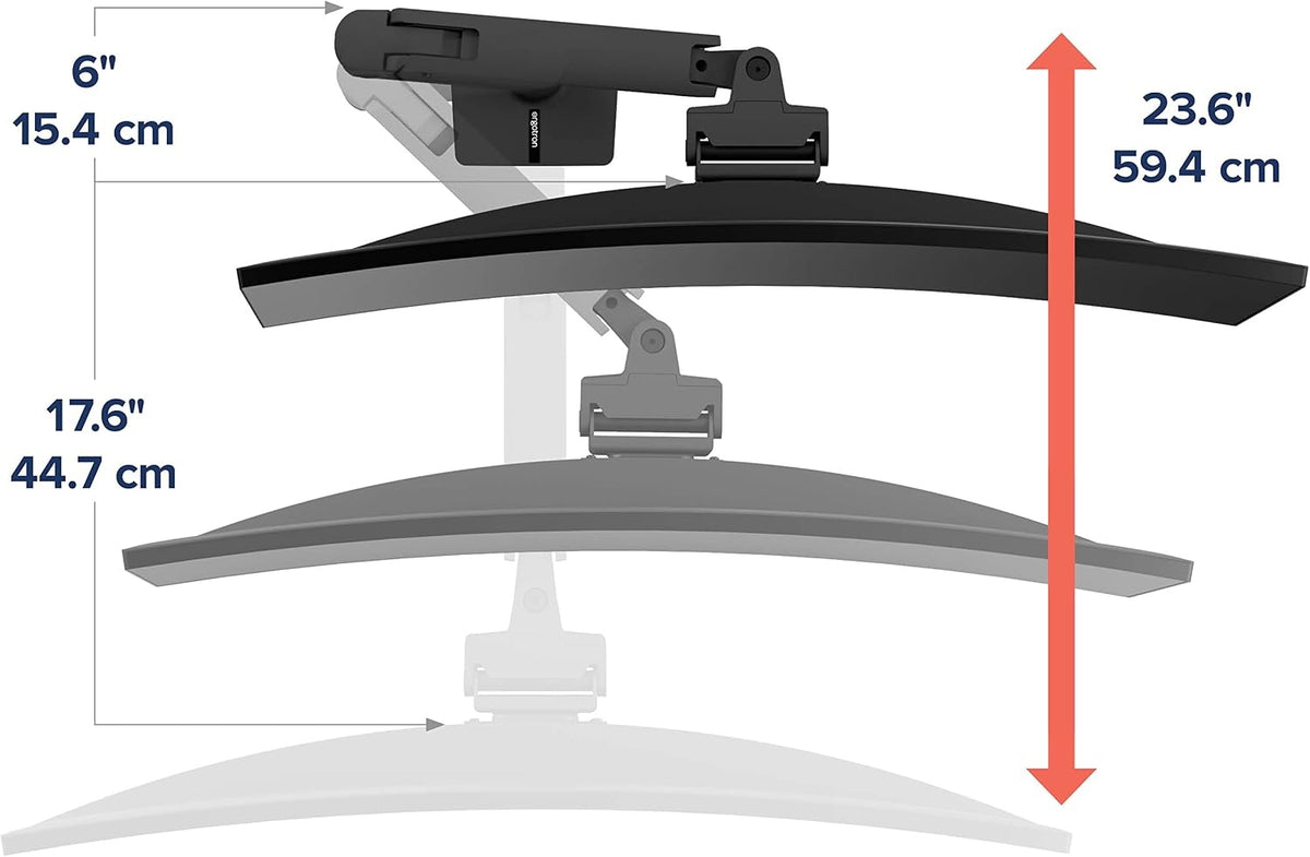 Ergotron HX Desk Monitor Arm for Displays up to 42 lb Matte Black 45-475-224
