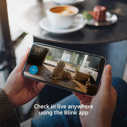 Blink Mini Compact Indoor Plug-In Smart Security Camera Night Vision B09N6V1FHG