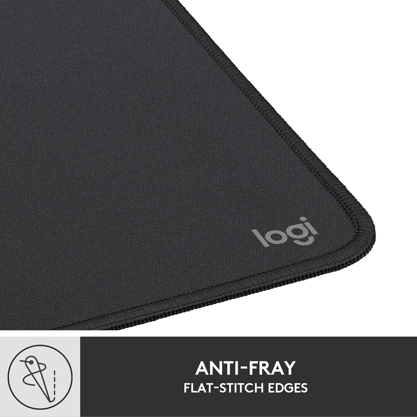 Logitech - Mouse Pad Studio Series with Spill-Resistant Surface (Medium) - Graphite 956-000035