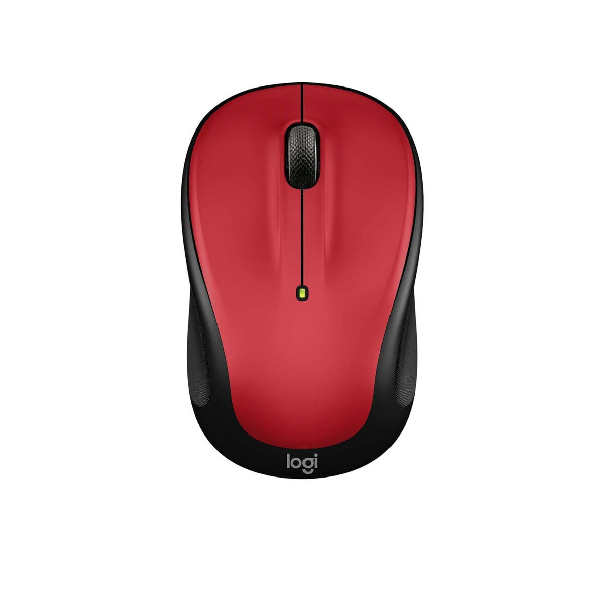 Logitech - M325s Wireless Optical Compact Ambidextrous Mouse - Red 910-007527