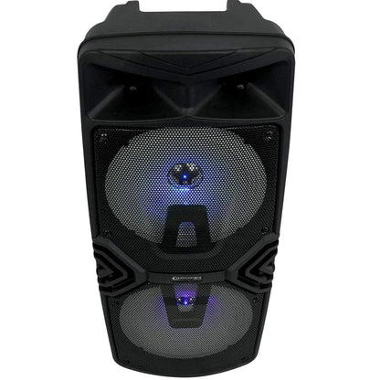 Technical Pro STAGE28 Dual 8" Rechargeable LED Bluetooth Speaker + Stand + Mic
