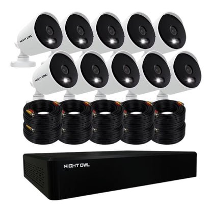 Night Owl 16-Ch 10-Camera 1080p Security System 1TB HDD DVR & Spotlights CL-D2P-16-110L