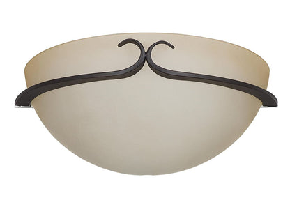 Sunset Lighting Provano 1-Light Wall Sconce w/ Buttercup Glass, Tique Finish - F5250-26