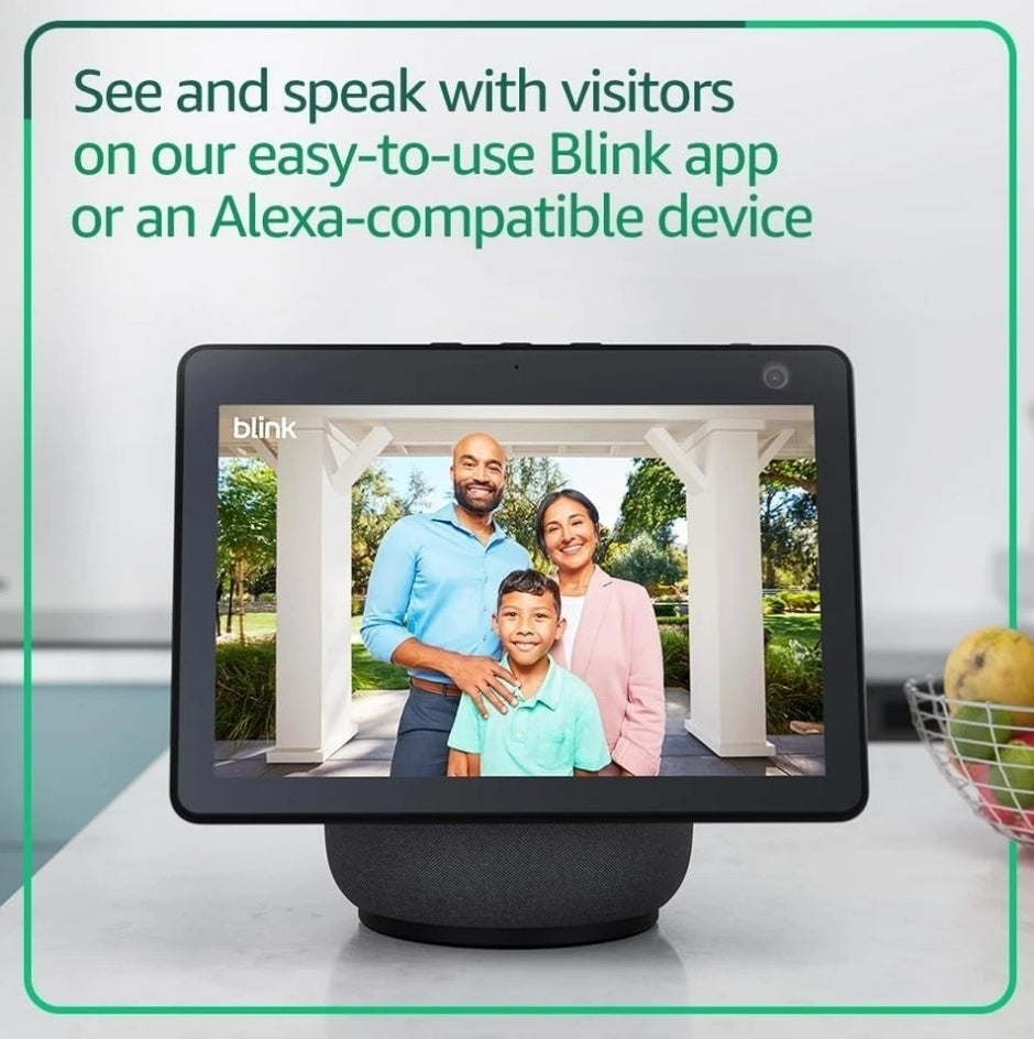 Blink Wired Floodlight Camera with Pan-Tilt Indoor Camera and Video Doorbell