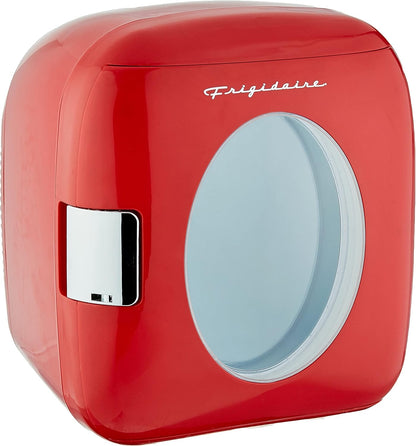 Frigidaire Portable Retro 12-Can Mini Fridge Holds 12 cans/9 liters EFMIS462-RED-C2