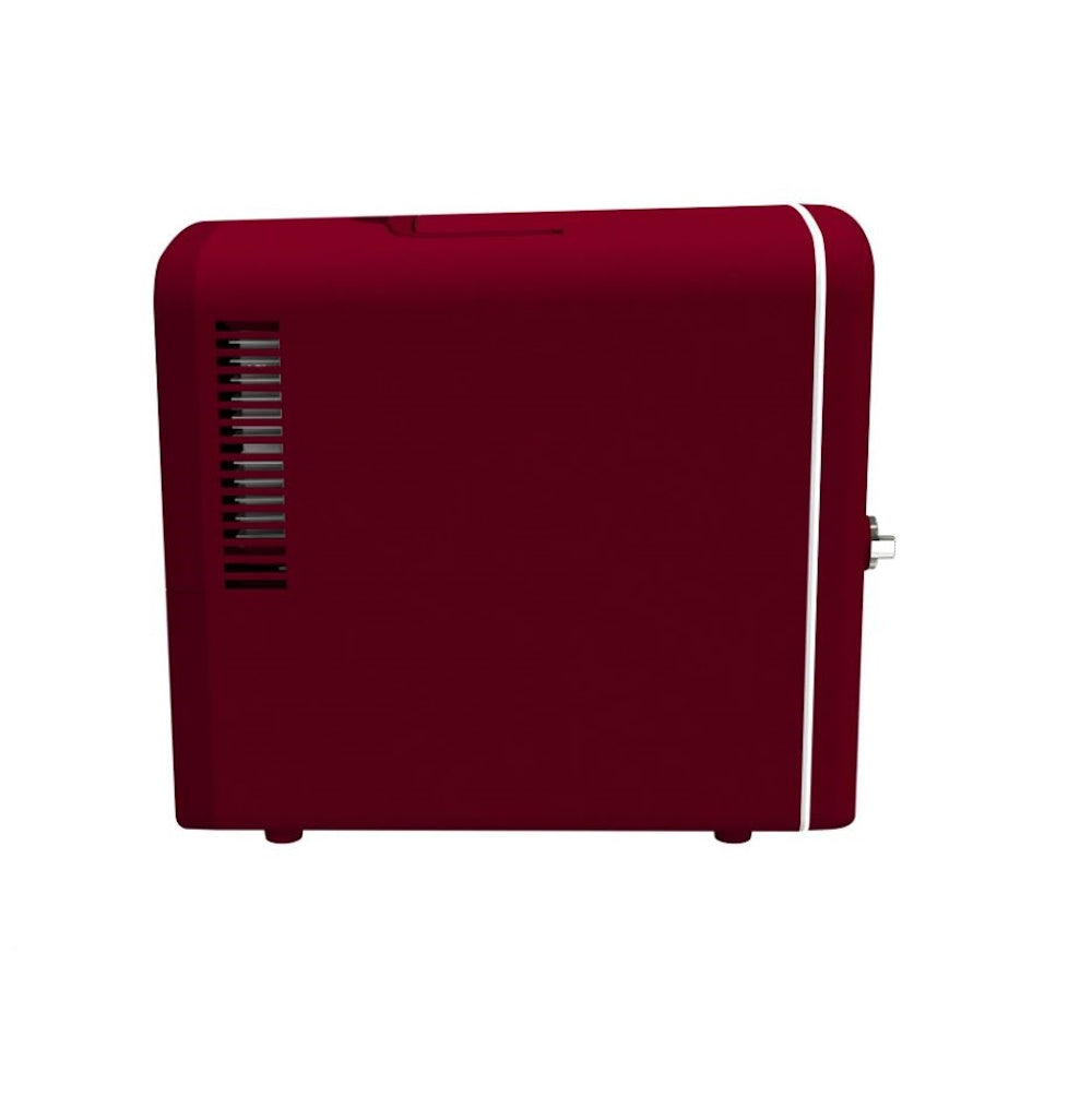 Frigidaire 9 Can or 6L Beverage Portable Mini Refrigerator EFMIS2175-RED, Includes 110V home power cord & 12V DC car adapter