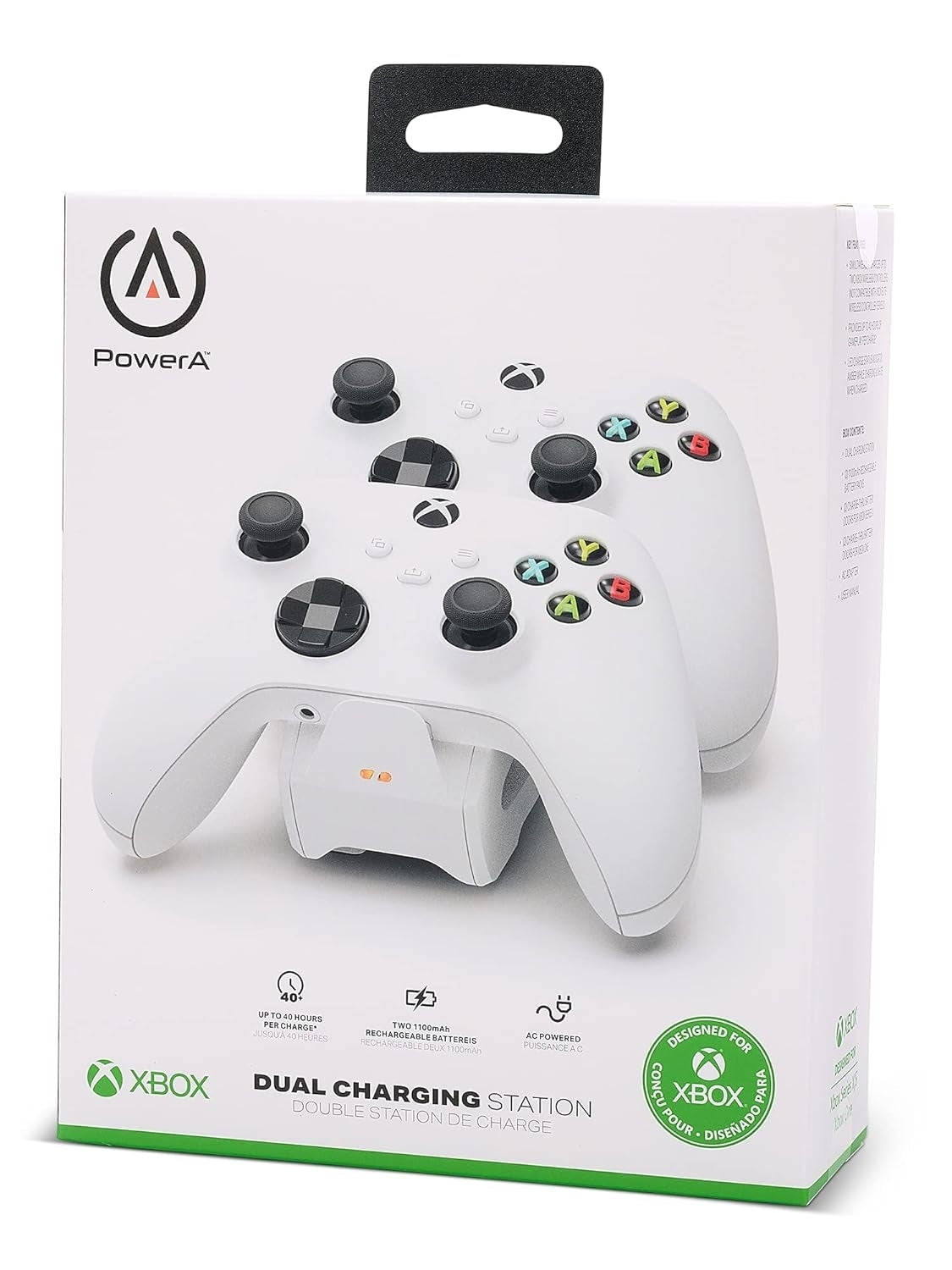 Power A Dual Charging Station for Xbox Series X/S Controllers White 1524375-01