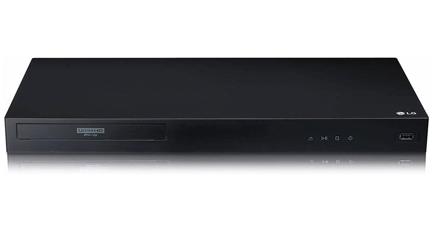 LG UBK80 4K Ultra-HD Blu-ray Player with HDR Compatibility Black Ethernet