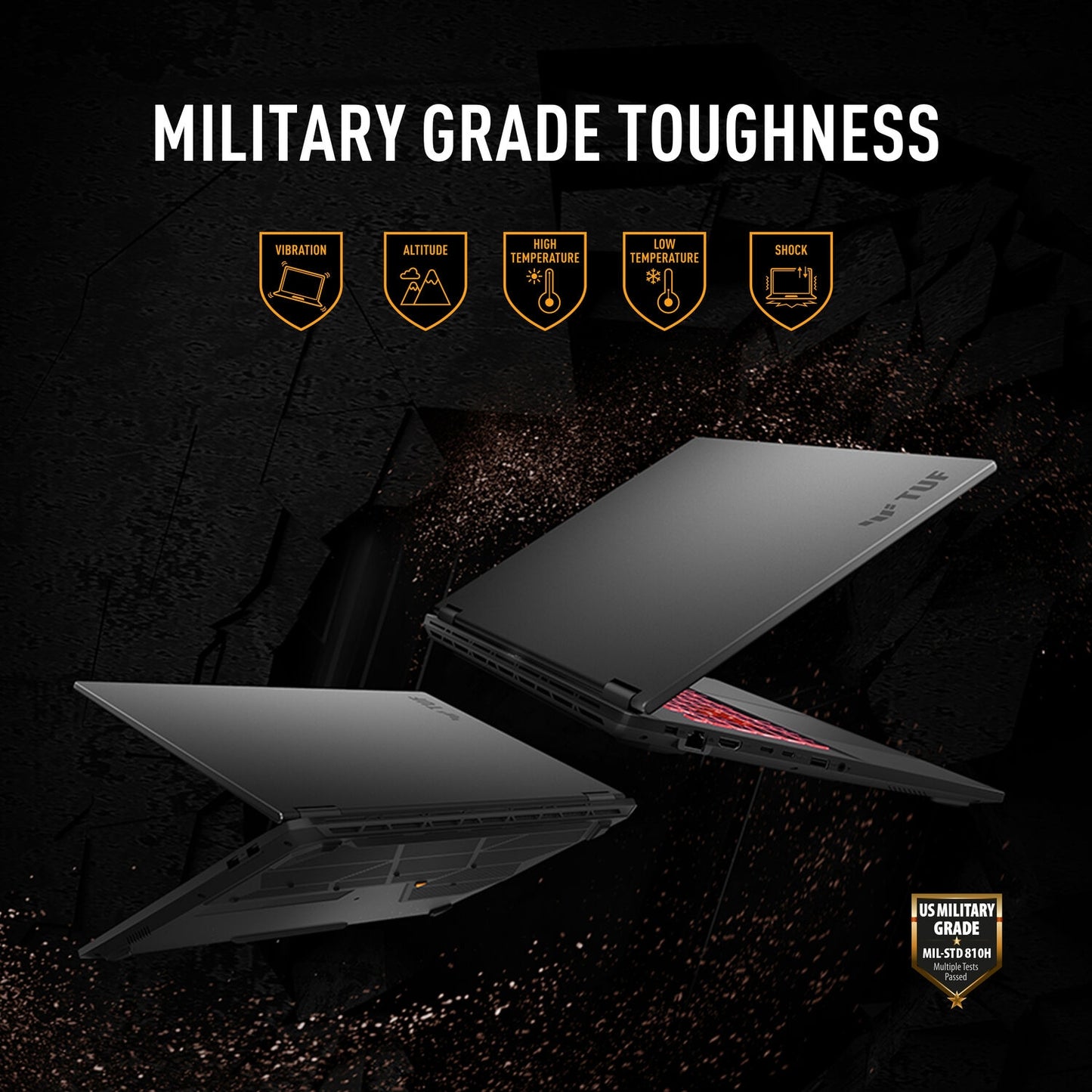 ASUS TUF Gaming A18 18" FHD+ 144Hz Gaming Laptop AMD Ryzen 7 with 16GB/1TB SSD Jaeger Gray FA808UH-RS74
