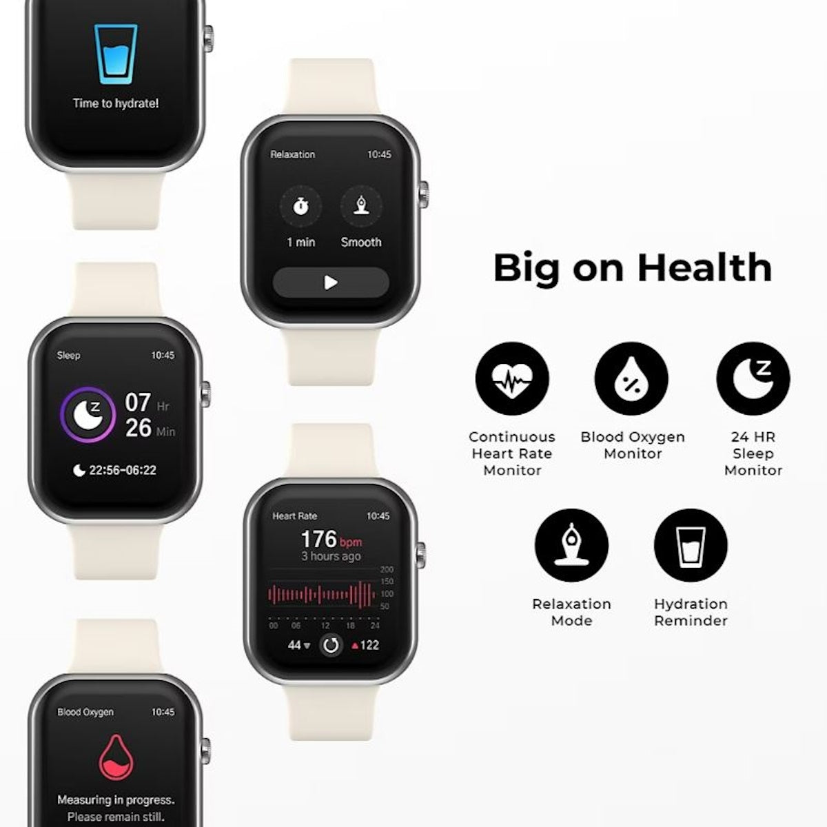 iTouch Air 5 Smartwatch Black TA5L01-G02 44mm Fitness Tracker