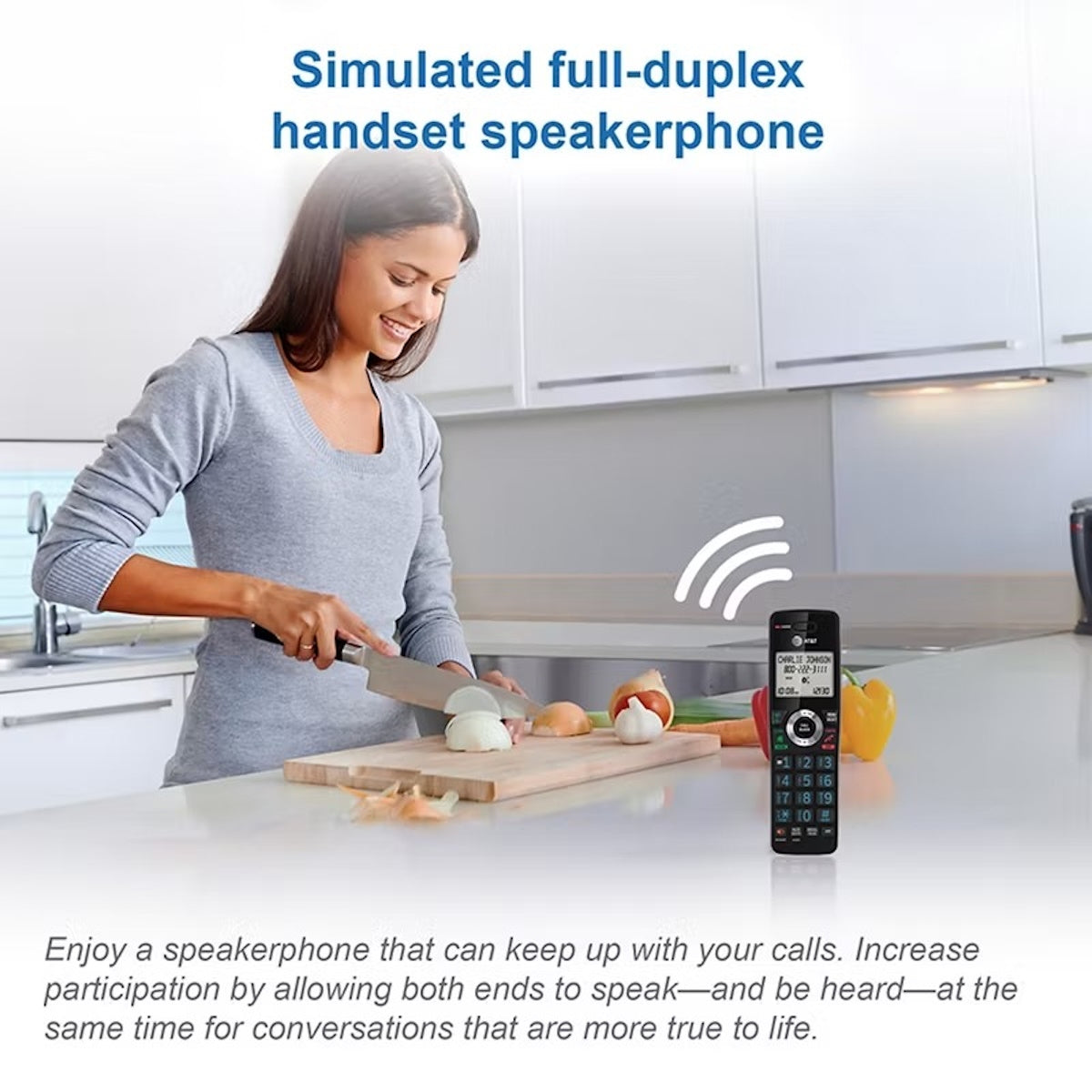 AT&T 4-Handset Cordless Phone with Unsurpassed Range with Bluetooth Connect to Cell and Smart Call Blocker and Answering System DLP73450