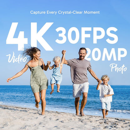 AKASO Brave 4 Action Camera 4K30 Ultra HD Waterproof Underwater Camera