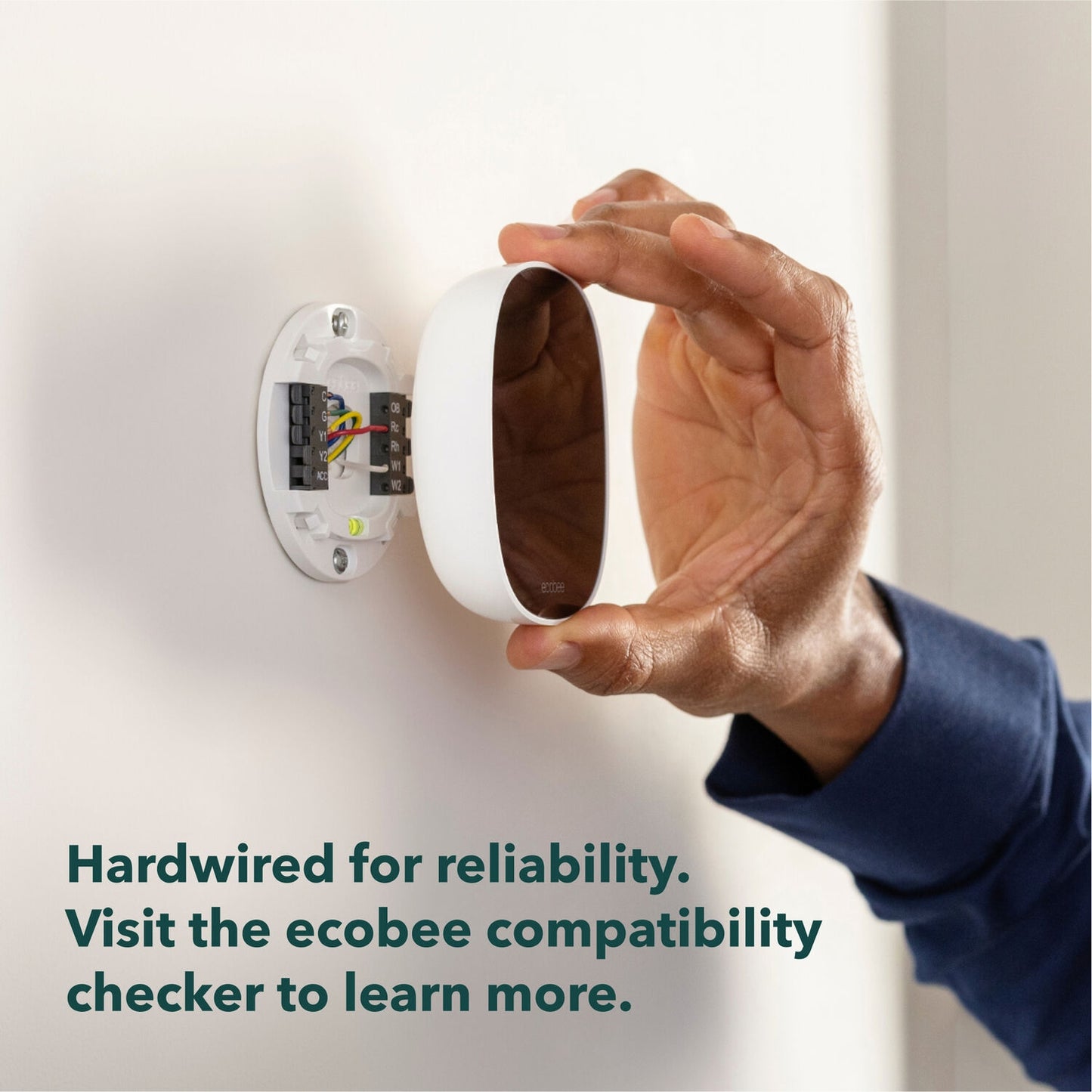 ecobee - Smart Thermostat Essential - Programmable Wi-Fi Thermostat - Works with Siri, Alexa, and Google