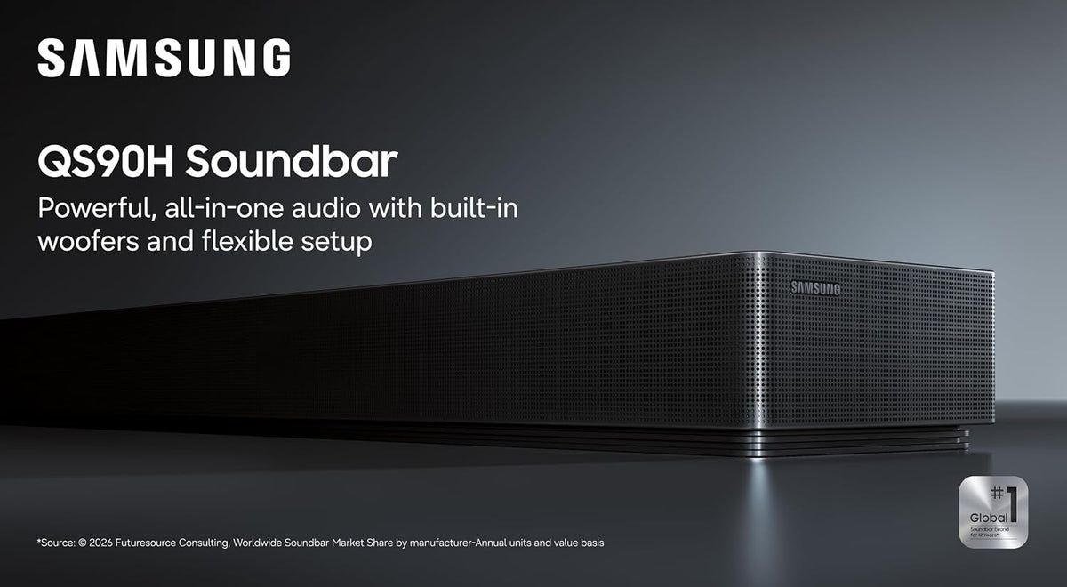 Samsung - Q-Series Soundbar 7.1.2 ch with Built-In Woofers - Graphite Black HW-QS90H/ZA