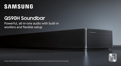 Samsung - Q-Series Soundbar 7.1.2 ch with Built-In Woofers - Graphite Black HW-QS90H/ZA