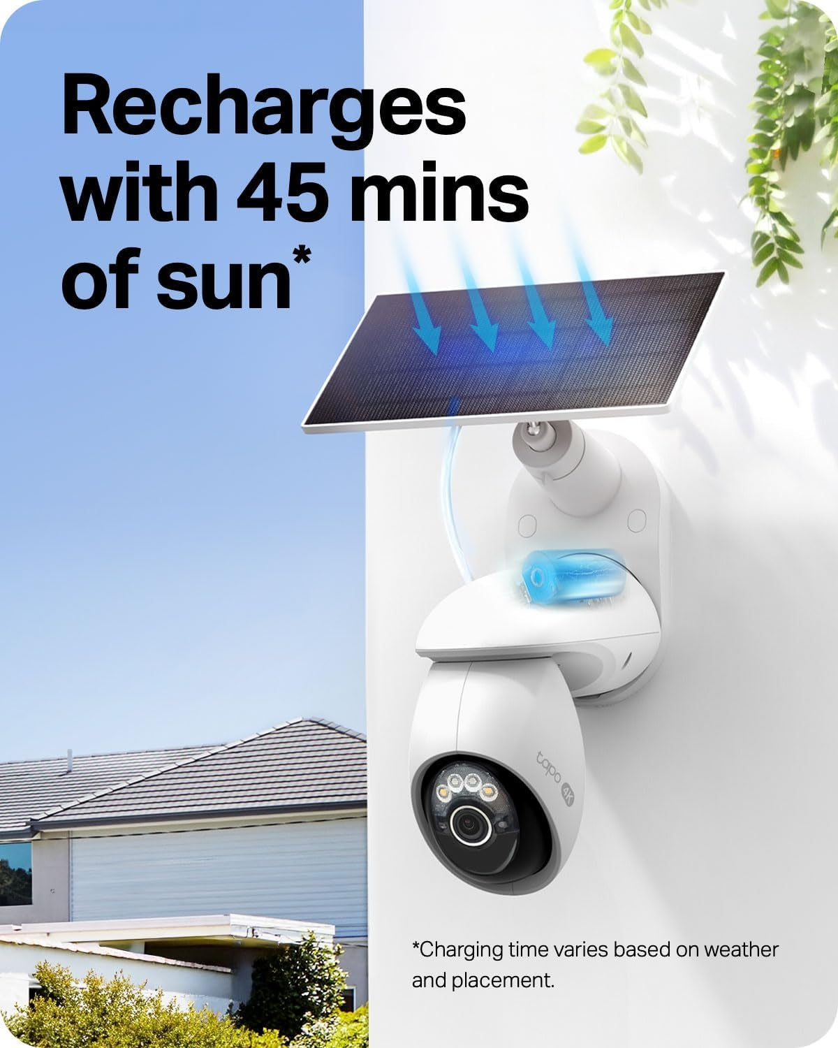 Tapo 4K Outdoor Pan/Tilt Wireless Security Camera, Solar Charging, C660 KIT